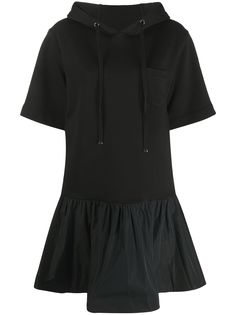Moncler платье-футболка с капюшоном