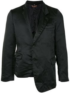 Black Comme Des Garçons пиджак асимметричного кроя