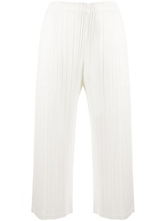 Pleats Please Issey Miyake укороченные плиссированные брюки