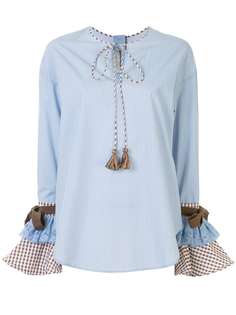 Silvia Tcherassi блузка с многослойными манжетами