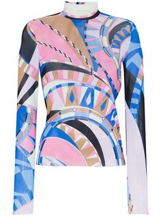 Emilio Pucci топ Wally с графичным принтом