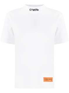 Heron Preston футболка с вышитым логотипом