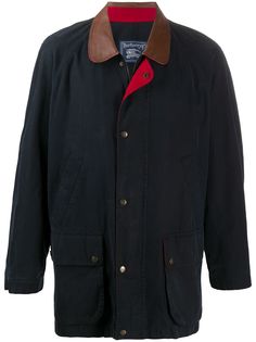 Burberry Pre-Owned пальто 1990-х годов со срезанным воротником
