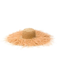 Valentino шляпа с перьями