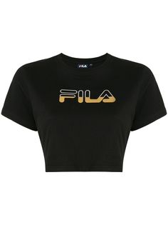 Fila укороченная футболка с логотипом