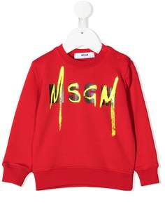 Msgm Kids толстовка с логотипом