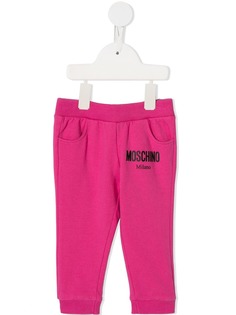 Moschino Kids спортивные брюки Mini Me с логотипом