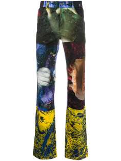 Ottolinger брюки прямого кроя с графичным принтом