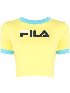 Fila укороченная футболка в стиле колор-блок