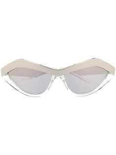 Bottega Veneta Eyewear солнцезащитные очки в многоугольной оправе кошачий глаз