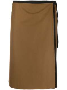 Gianfranco Ferré Pre-Owned юбка 2000-х годов с запахом