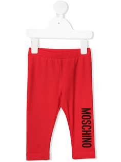 Moschino Kids легинсы с логотипом