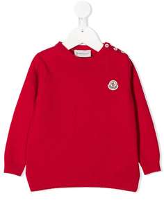 Moncler Kids джемпер с нашивкой-логотипом