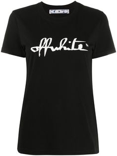 Off-White футболка с логотипом