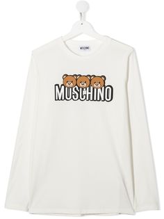 Moschino Kids топ с логотипом