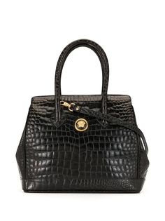 Versace Pre-Owned сумка-тоут с тиснением под кожу крокодила