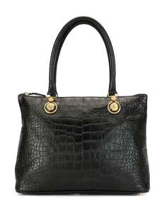 Versace Pre-Owned сумка-тоут с тиснением под кожу крокодила и декором Medusa