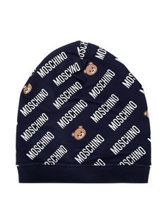 Moschino Kids шапка бини с логотипом