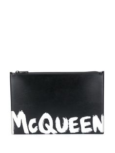 Alexander McQueen клатч с логотипом