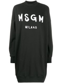 MSGM платье-джемпер с логотипом