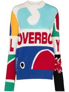 Charles Jeffrey Loverboy джемпер с логотипом вязки интарсия