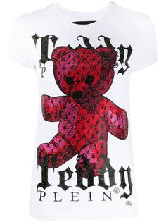 Philipp Plein футболка Teddy Bear с круглым вырезом и монограммой