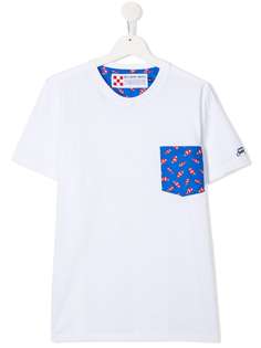 Mc2 Saint Barth Kids футболка с контрастным карманом