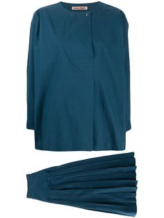 Issey Miyake Pre-Owned комплект из блузки и юбки 1970-х годов