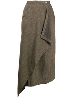 Issey Miyake Pre-Owned юбка-фартук асимметричного кроя 1980-х годов