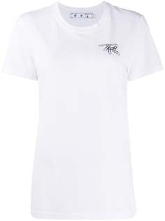 Off-White футболка с принтом Paper Clip и логотипом Arrows
