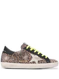 Golden Goose кеды Superstar с леопардовым принтом