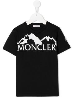 Moncler Enfant футболка с логотипом