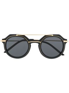 Dolce & Gabbana Eyewear солнцезащитные очки Slim в круглой оправе