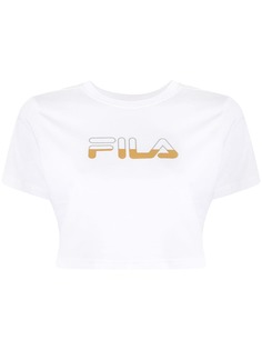 Fila укороченная футболка с логотипом