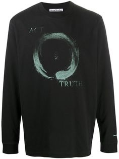Acne Studios футболка с длинными рукавами и принтом Mandala