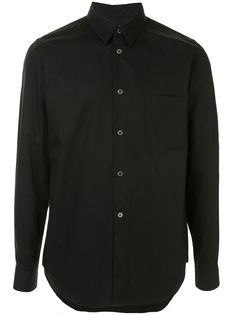 Black Comme Des Garçons поплиновая рубашка с молниями