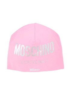 Moschino Kids шапка бини с логотипом