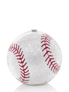 Judith Leiber Baseball Ball sphere-shaped clutch