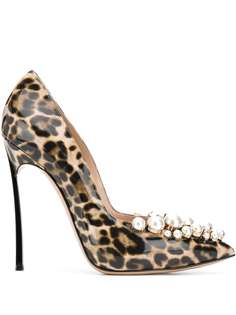 Casadei туфли-лодочки Blade с искусственным жемчугом