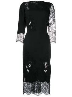 Ermanno Scervino платье с кружевными вставками