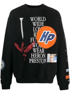 Heron Preston толстовка с графичным принтом