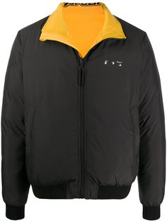 Off-White двусторонний бомбер с логотипом Arrows