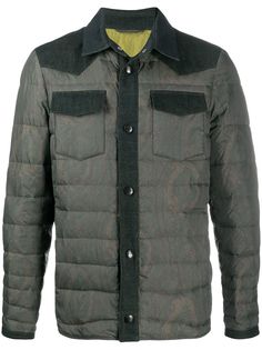 ETRO пуховик с принтом пейсли