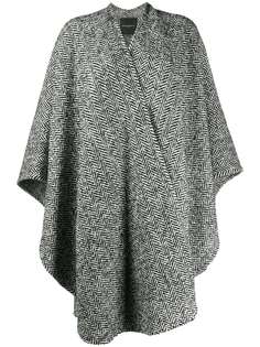 Ermanno Scervino пальто оверсайз с узором шеврон