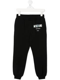 Moschino Kids спортивные брюки с логотипом