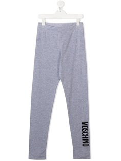 Moschino Kids легинсы с логотипом