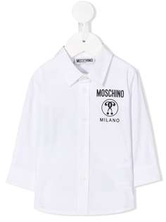 Moschino Kids рубашка с логотипом