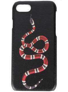 Gucci чехол для iPhone 7 с изображением змеи