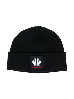 Dsquared2 Kids шапка бини с нашивкой-логотипом