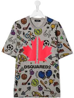 Dsquared2 Kids футболка с принтом